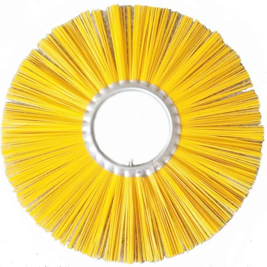 7" 24" Poly and Wire Flat Ring Wafer Brush